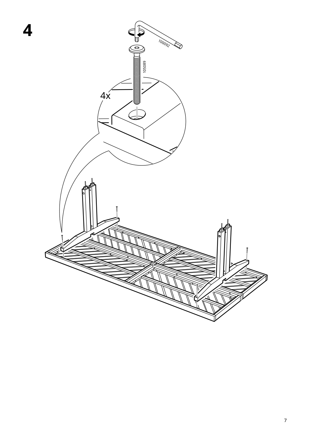 Assembly instructions for IKEA Norrmansoe table outdoor acacia | Page 7 - IKEA NORRMANSÖ / HELGEÖ table with decorating rod 695.357.78