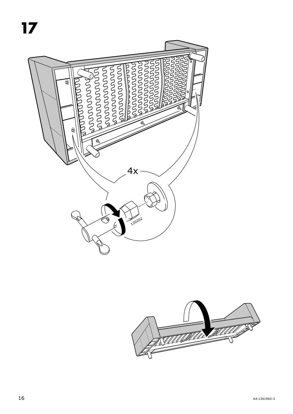 Assembly instructions for IKEA Norsborg cover for armrest edum beige | Page 16 - IKEA NORSBORG cover for armrest 403.826.10