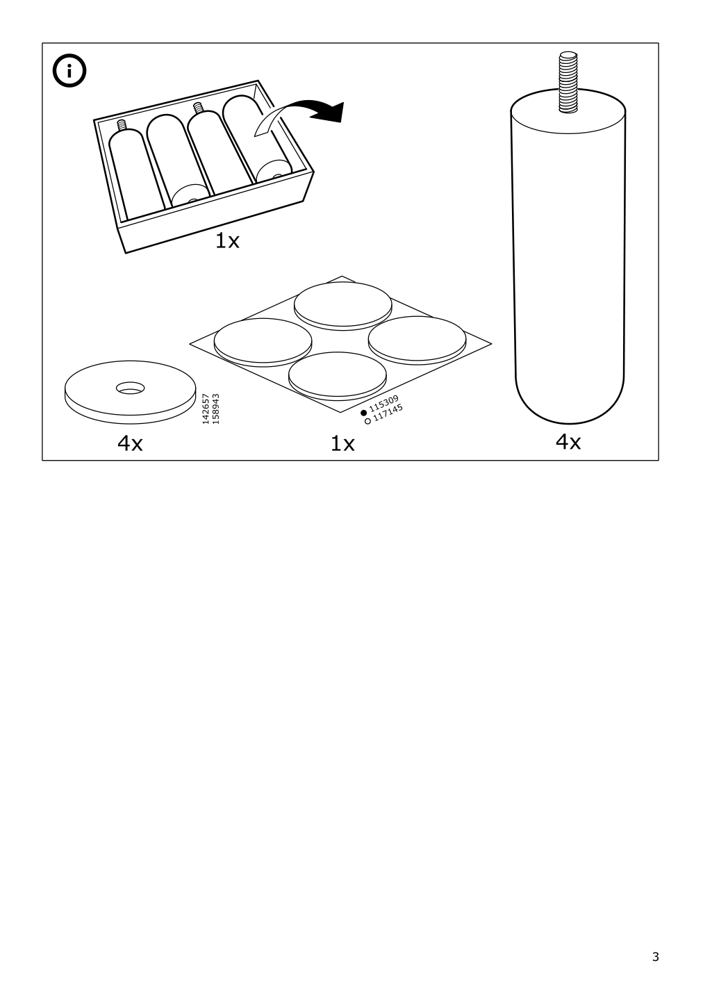 Assembly instructions for IKEA Norsborg cover for armrest edum beige | Page 3 - IKEA NORSBORG cover for armrest 403.826.10