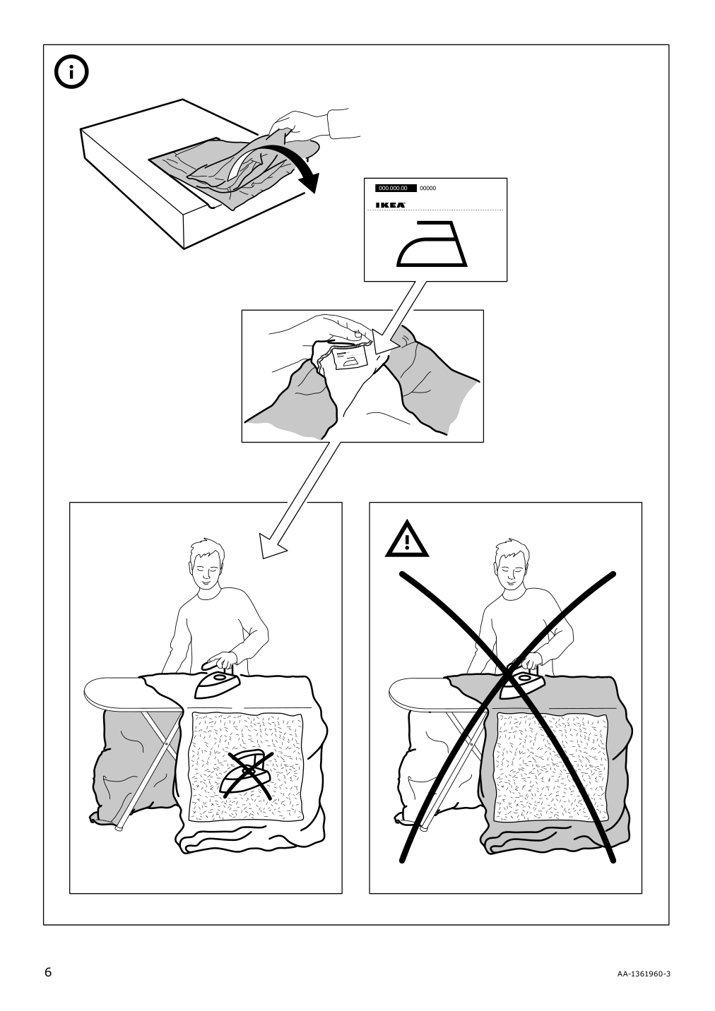 Assembly instructions for IKEA Norsborg cover for armrest edum beige | Page 6 - IKEA NORSBORG cover for armrest 403.826.10