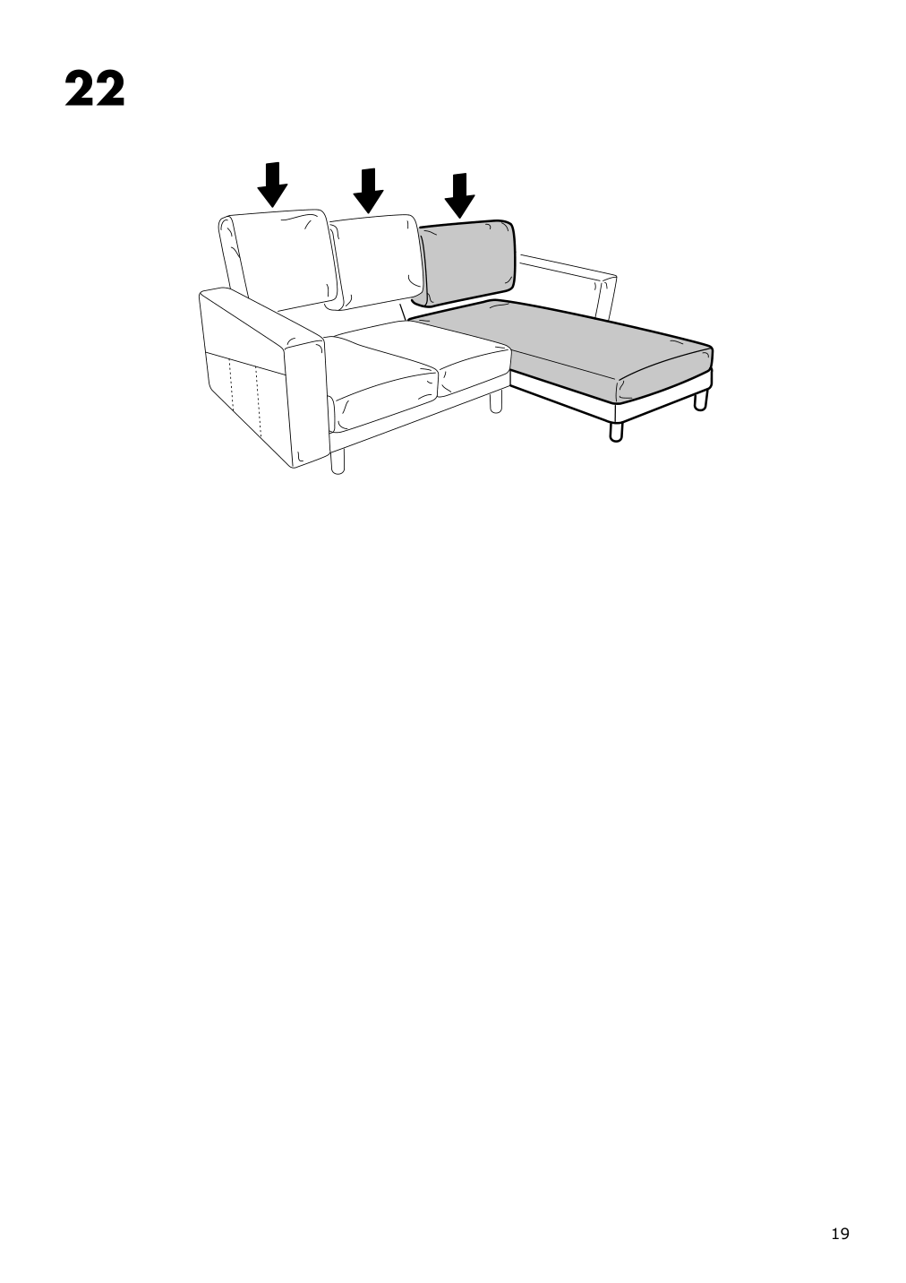 Assembly instructions for IKEA Norsborg cover for chaise edum bright green | Page 19 - IKEA NORSBORG cover for chaise 903.826.22