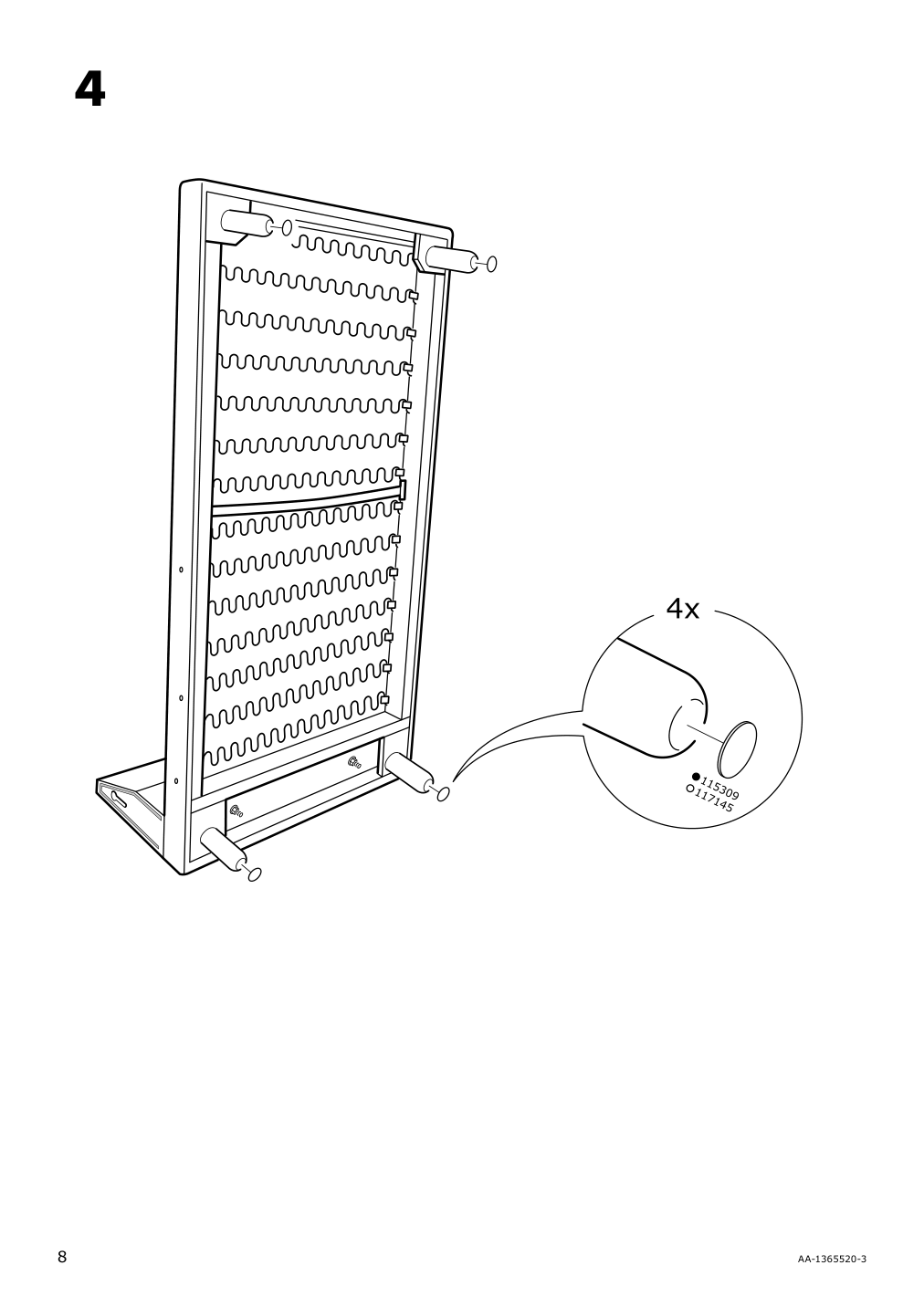 Assembly instructions for IKEA Norsborg cover for chaise edum bright green | Page 8 - IKEA NORSBORG cover for chaise 903.826.22