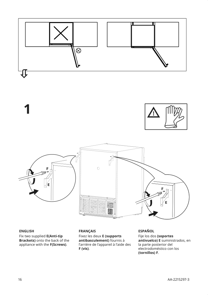 Assembly instructions for IKEA Numrerad 52 bottle wine cooler stainless steel | Page 16 - IKEA NUMRERAD 52-bottle wine cooler 404.621.50