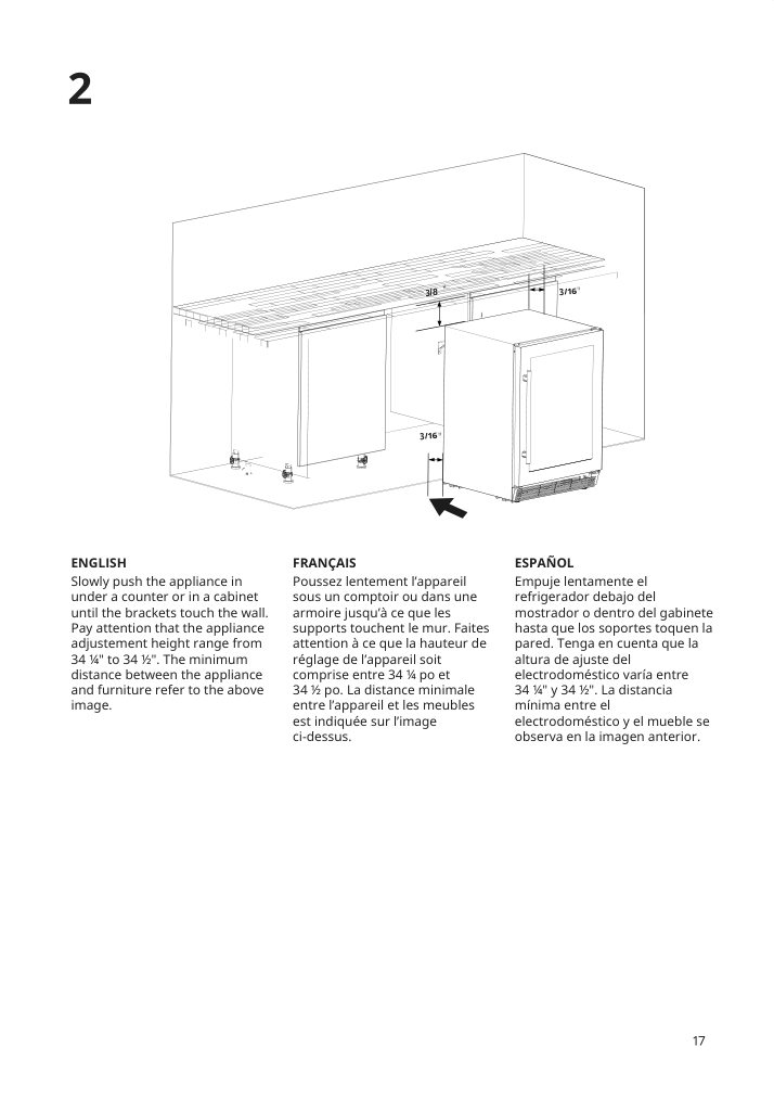 Assembly instructions for IKEA Numrerad 52 bottle wine cooler stainless steel | Page 17 - IKEA NUMRERAD 52-bottle wine cooler 404.621.50