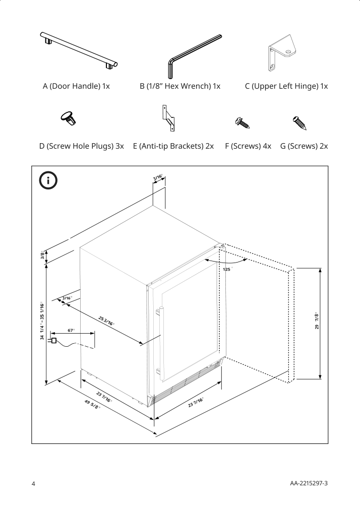 Assembly instructions for IKEA Numrerad 52 bottle wine cooler stainless steel | Page 4 - IKEA NUMRERAD 52-bottle wine cooler 404.621.50