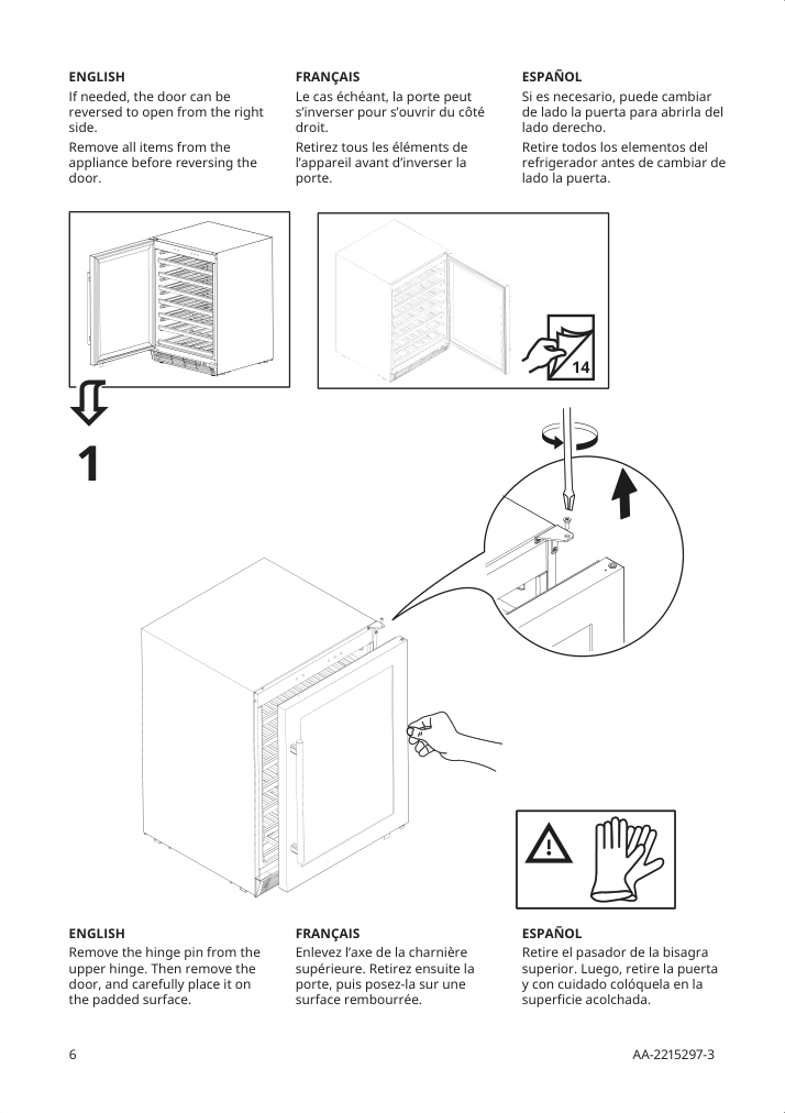 Assembly instructions for IKEA Numrerad 52 bottle wine cooler stainless steel | Page 6 - IKEA NUMRERAD 52-bottle wine cooler 404.621.50