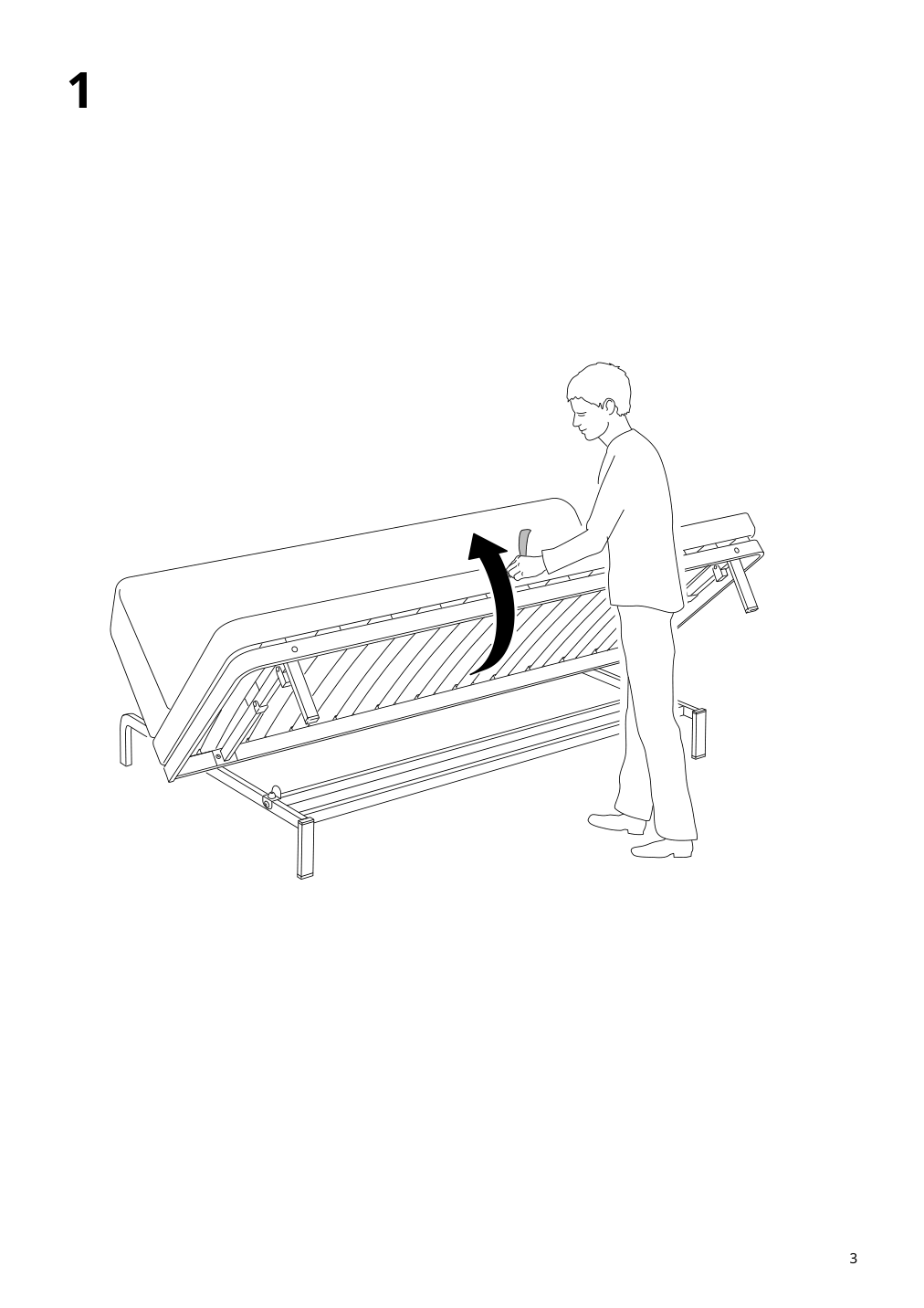 Assembly instructions for IKEA Nyhamn cover for sleeper sofa hyllie beige | Page 3 - IKEA NYHAMN cover for sleeper sofa 104.381.85