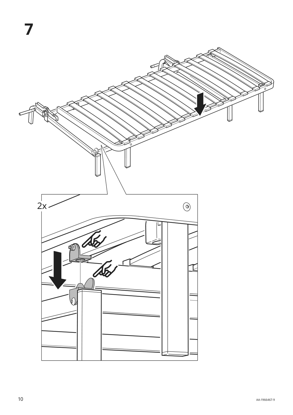 Assembly instructions for IKEA Nyhamn frame for sleeper sofa black | Page 10 - IKEA NYHAMN sleeper sofa 795.169.82