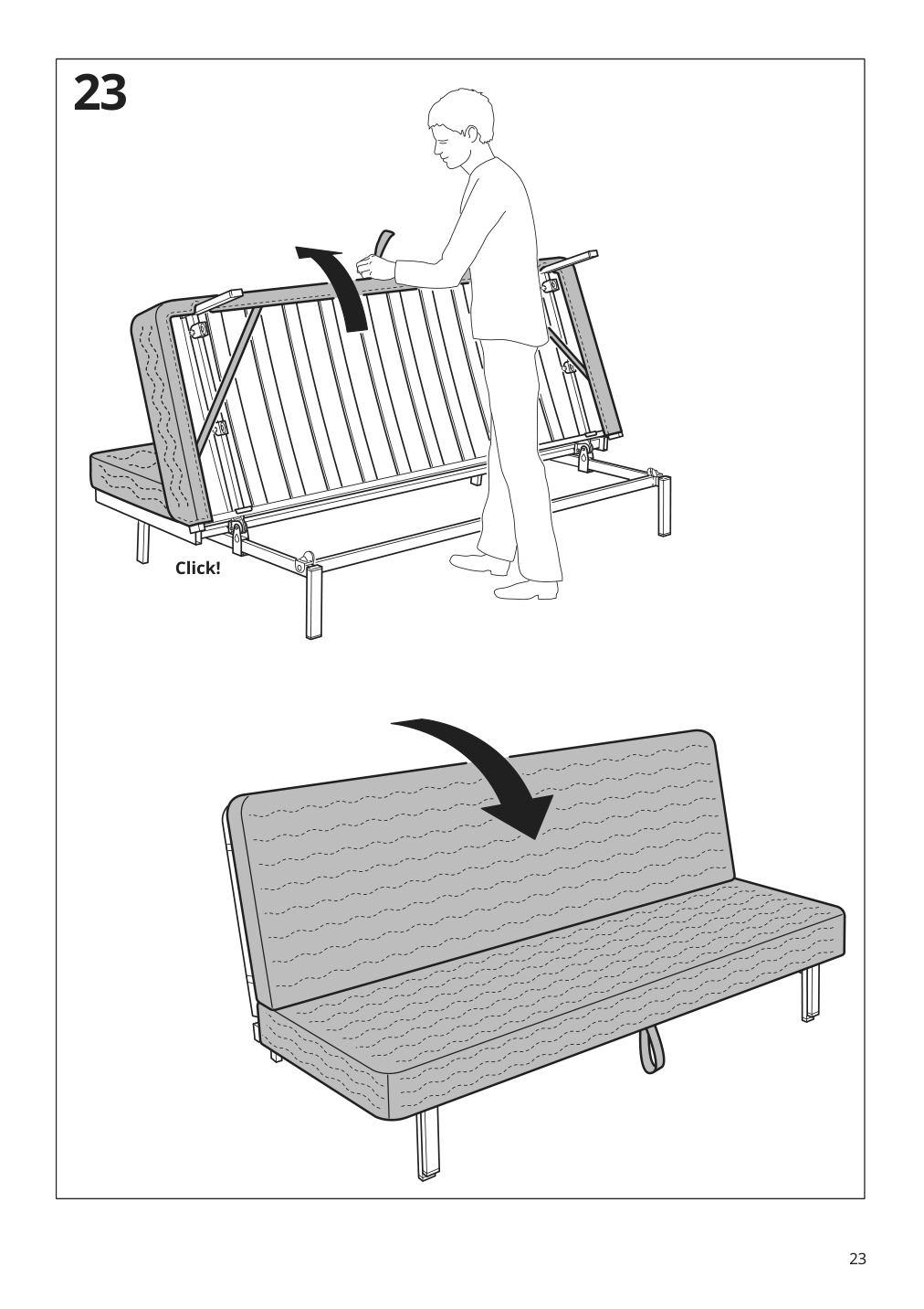 Assembly instructions for IKEA Nyhamn frame for sleeper sofa black | Page 23 - IKEA NYHAMN sleeper sofa 795.169.82