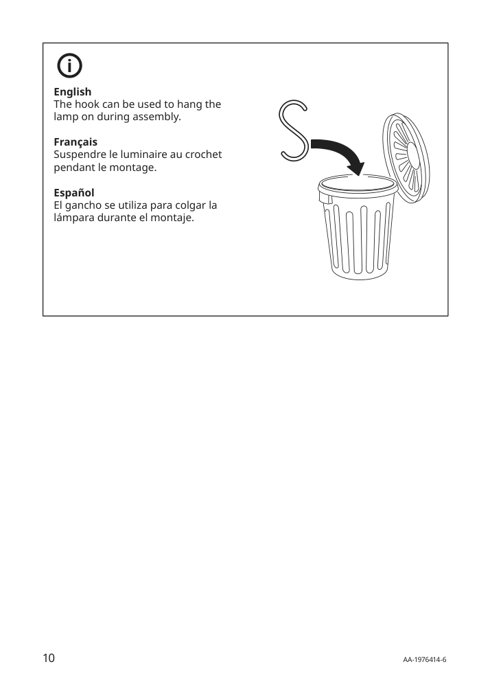 Assembly instructions for IKEA Nymane led ceiling lamp white | Page 10 - IKEA NYMÅNE LED ceiling lamp 603.362.74