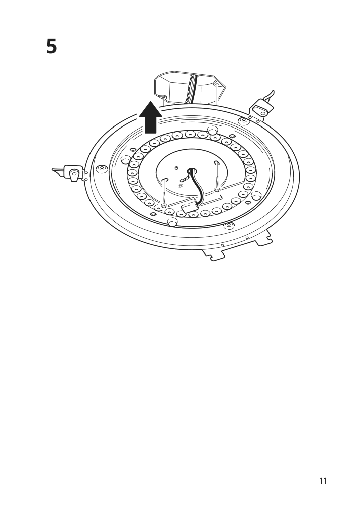 Assembly instructions for IKEA Nymane led ceiling lamp white | Page 11 - IKEA NYMÅNE LED ceiling lamp 603.362.74