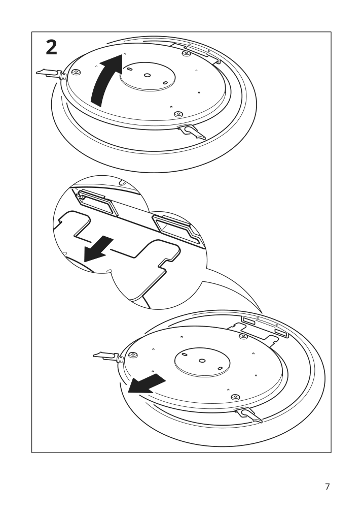 Assembly instructions for IKEA Nymane led ceiling lamp white | Page 7 - IKEA NYMÅNE LED ceiling lamp 603.362.74