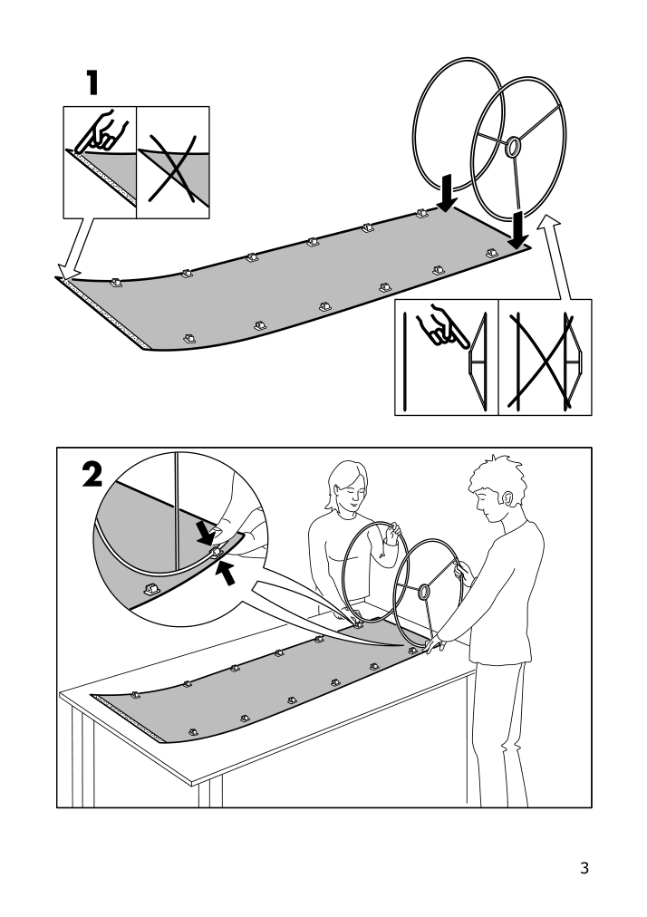 Assembly instructions for IKEA Nymoe lamp shade black brass color | Page 3 - IKEA NYMÖ lamp shade 303.408.28