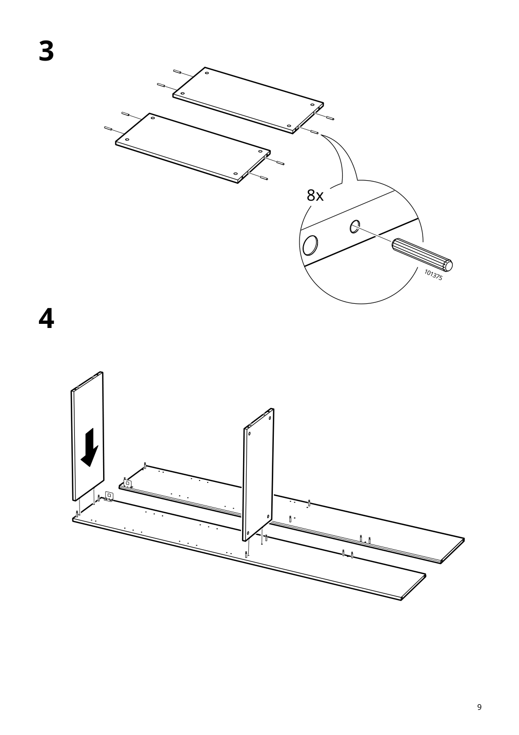 Assembly instructions for IKEA Nysjoen cabinet for washing machine white | Page 9 - IKEA NYSJÖN storage combination for laundry 094.159.53