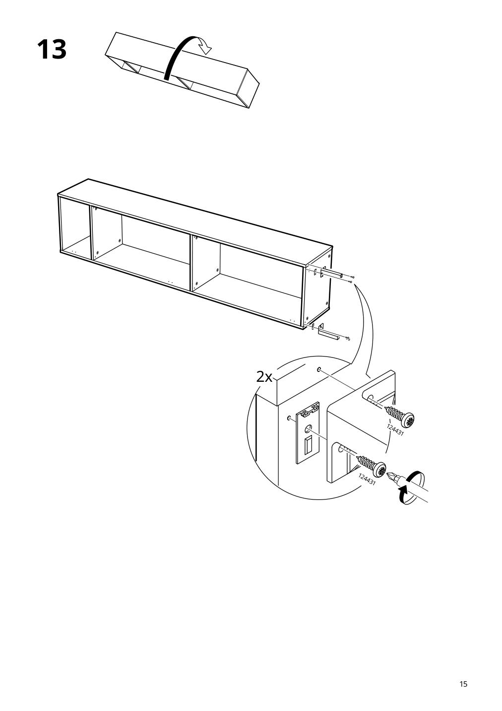 Assembly instructions for IKEA Nysjoen laundry cabinet white | Page 15 - IKEA NYSJÖN storage combination for laundry 094.159.53
