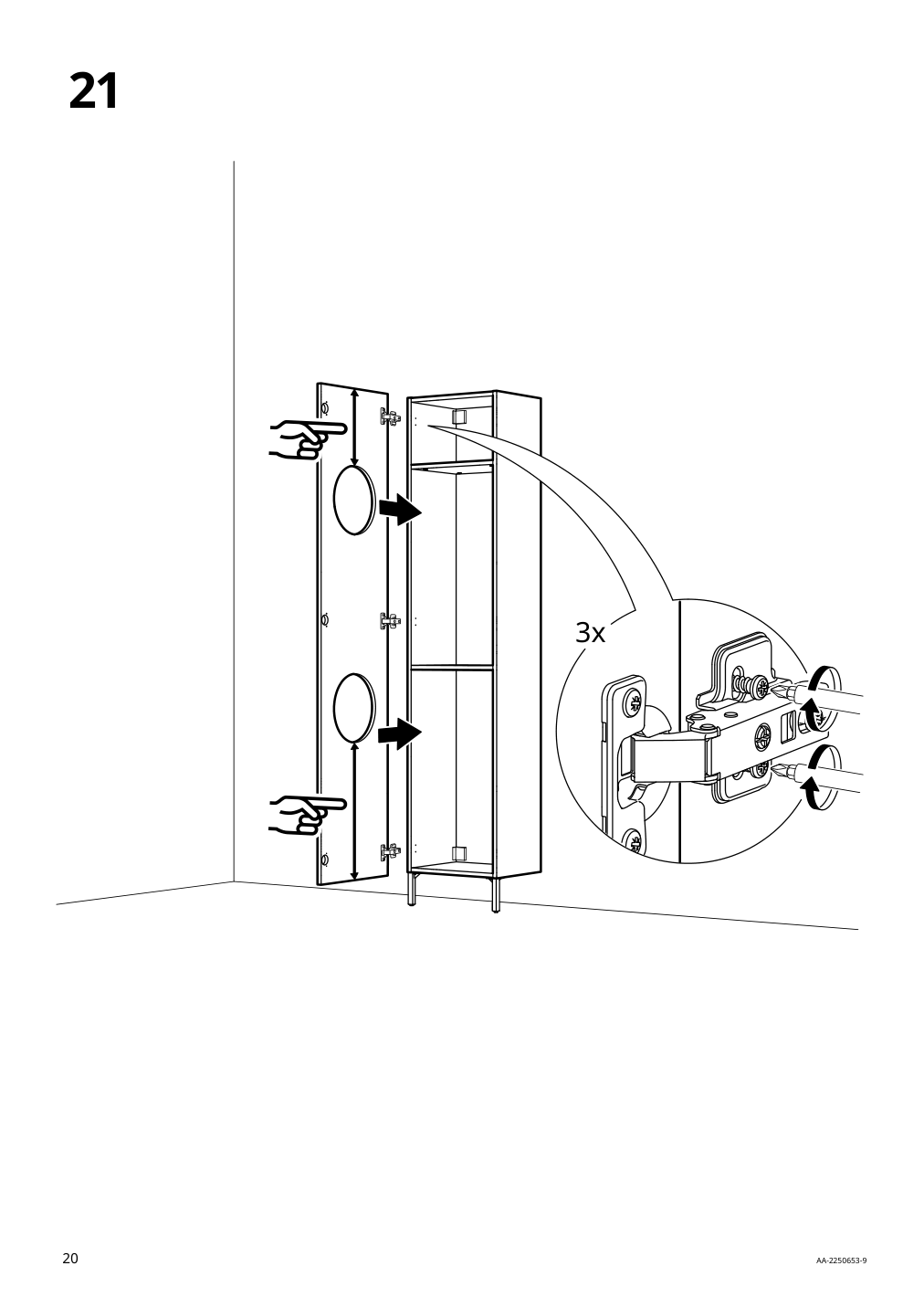 Assembly instructions for IKEA Nysjoen laundry cabinet white | Page 20 - IKEA NYSJÖN storage combination for laundry 094.159.53