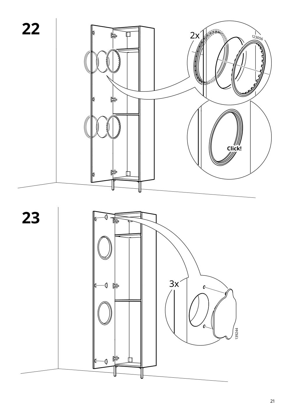 Assembly instructions for IKEA Nysjoen laundry cabinet white | Page 21 - IKEA NYSJÖN storage combination for laundry 094.159.53