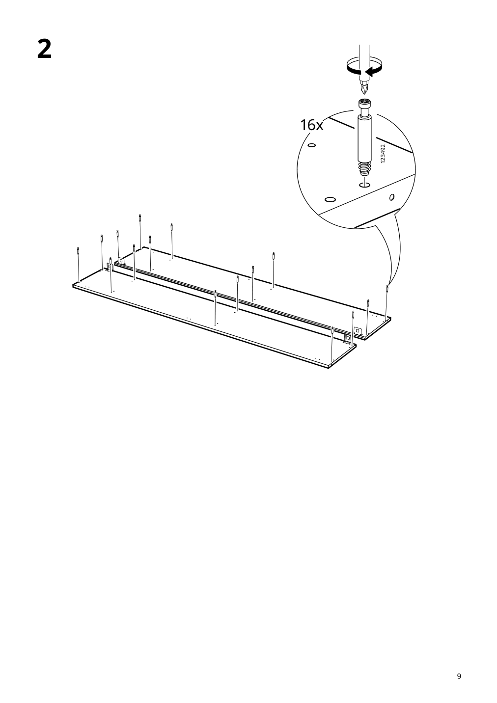 Assembly instructions for IKEA Nysjoen laundry cabinet white | Page 9 - IKEA NYSJÖN storage combination for laundry 094.159.53