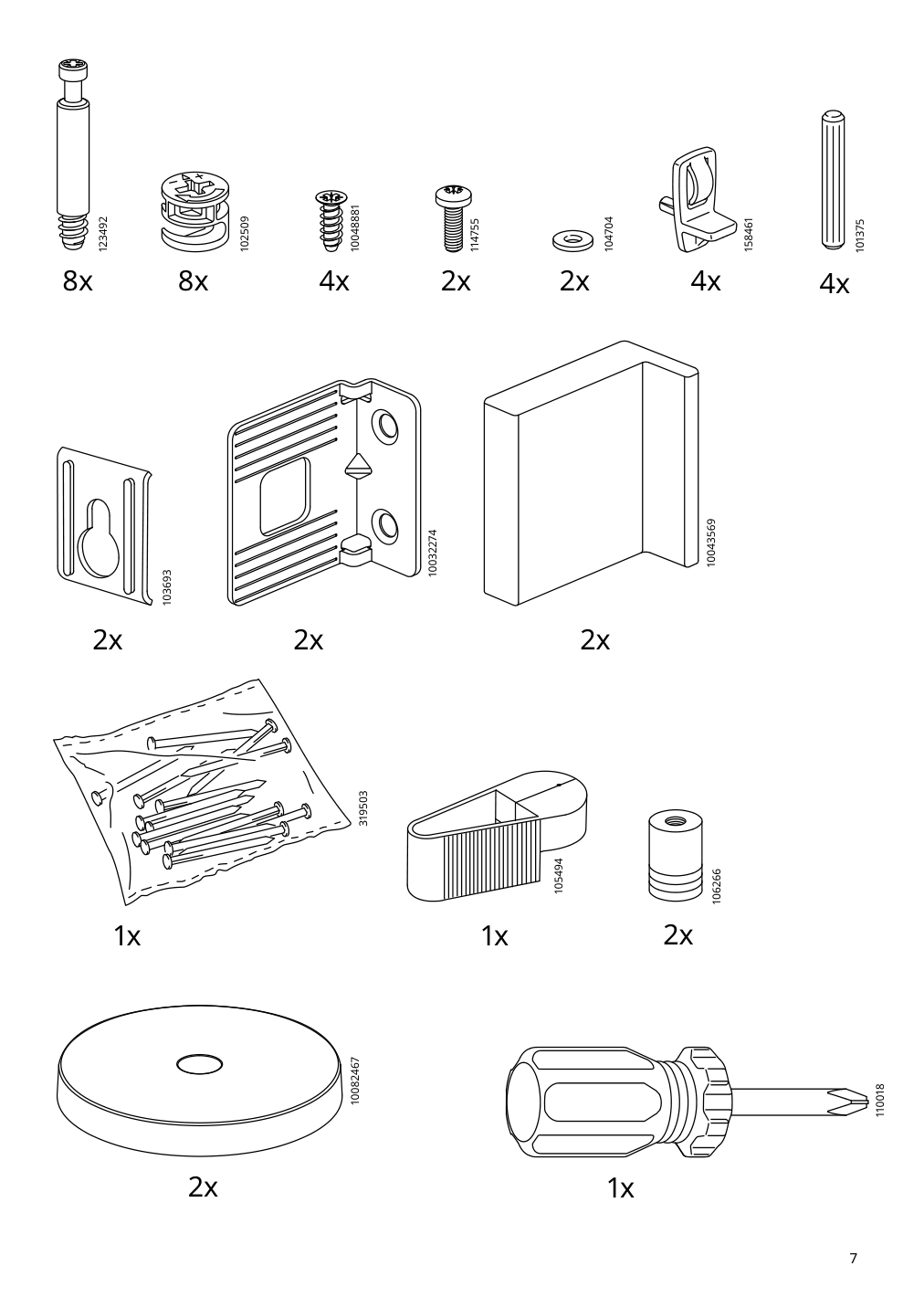 Assembly instructions for IKEA Nysjoen mirror cabinet white | Page 7 - IKEA NYSJÖN / BJÖRKÅN bathroom furniture, set of 6 394.158.95