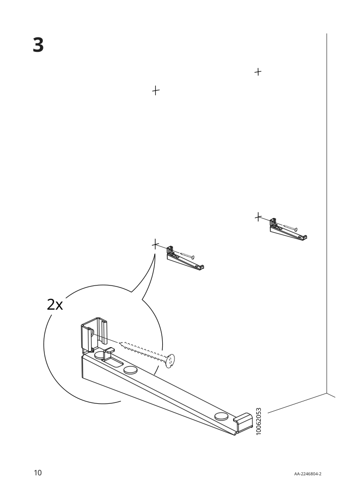 Assembly instructions for IKEA Nysjoen mirror with shelf white | Page 10 - IKEA NYSJÖN / BJÖRKÅN bathroom furniture, set of 5 194.196.77