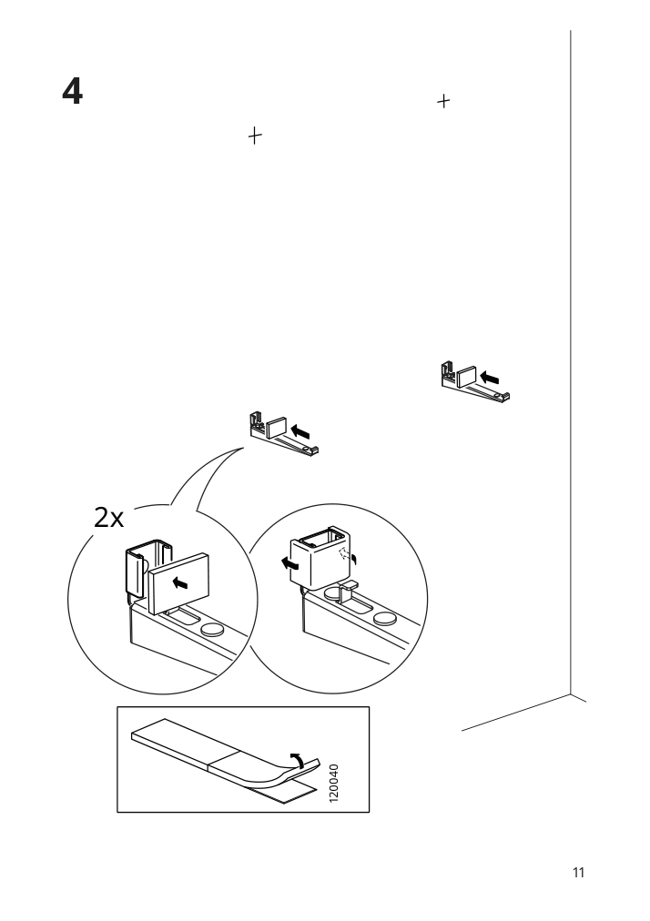 Assembly instructions for IKEA Nysjoen mirror with shelf white | Page 11 - IKEA NYSJÖN / BJÖRKÅN bathroom furniture, set of 6 494.159.13