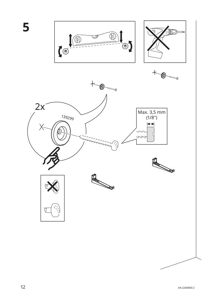 Assembly instructions for IKEA Nysjoen mirror with shelf white | Page 12 - IKEA NYSJÖN / BJÖRKÅN bathroom furniture, set of 5 194.196.77