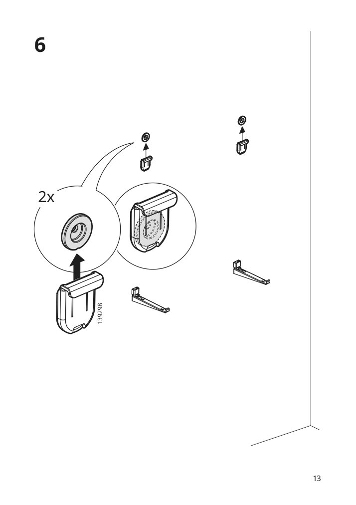 Assembly instructions for IKEA Nysjoen mirror with shelf white | Page 13 - IKEA NYSJÖN / BJÖRKÅN bathroom furniture, set of 6 494.159.13