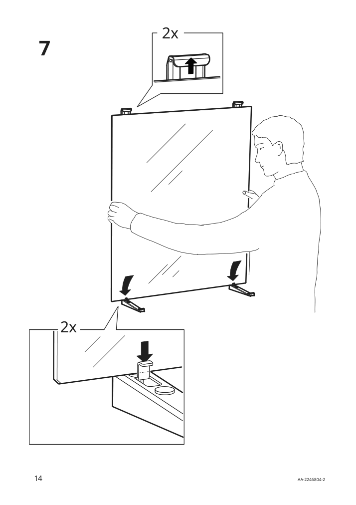 Assembly instructions for IKEA Nysjoen mirror with shelf white | Page 14 - IKEA NYSJÖN / BJÖRKÅN bathroom furniture, set of 6 494.159.13