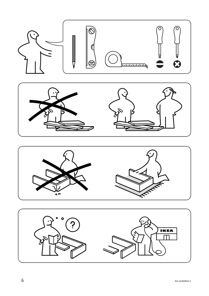 Assembly instructions for IKEA Nysjoen mirror with shelf white | Page 6 - IKEA NYSJÖN / BJÖRKÅN bathroom furniture, set of 5 194.196.77