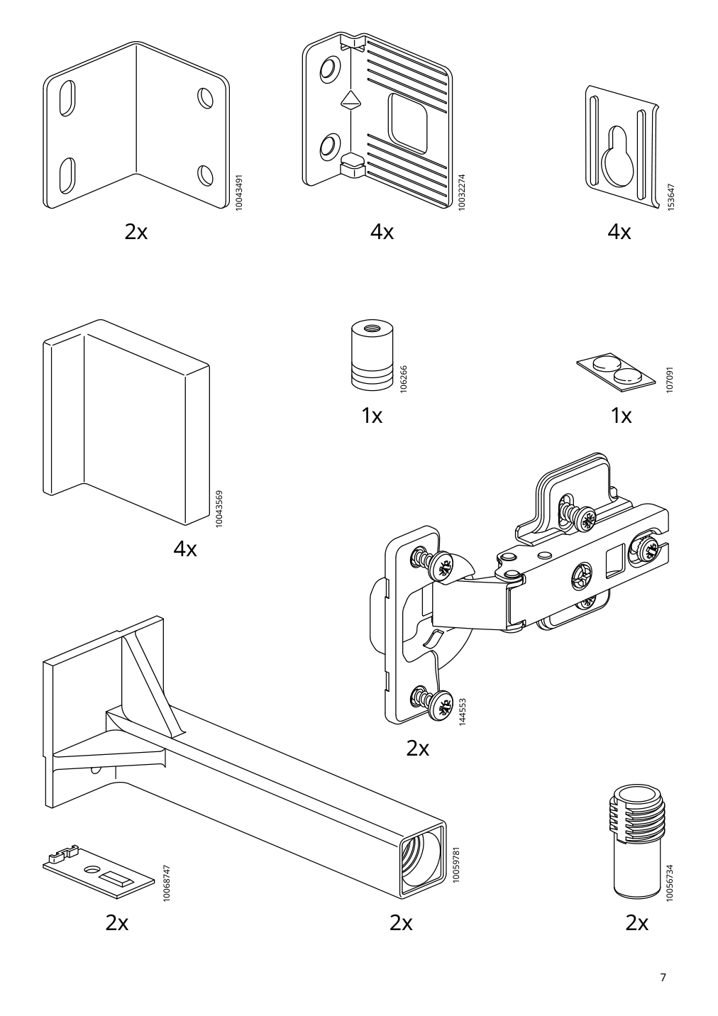 Assembly instructions for IKEA Nysjoen sink cabinet white | Page 7 - IKEA NYSJÖN / BJÖRKÅN sink cabinet with 1 door 194.147.31