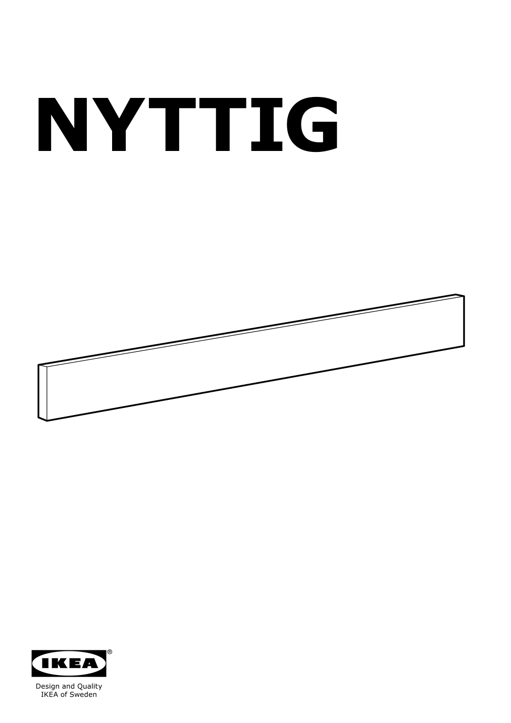 Assembly instructions for IKEA Nyttig cooktop to drawer separator | Page 1 - IKEA SEKTION / MAXIMERA base cabinet f/cooktop w/3 drawers 193.220.34