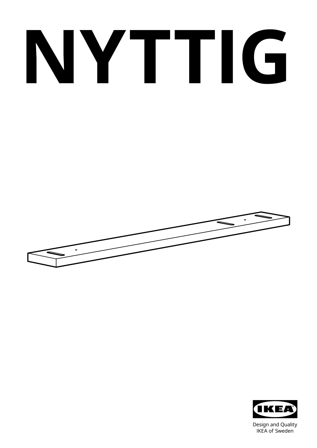 Assembly instructions for IKEA Nyttig filler piece f over the range micro | Page 1 - IKEA ENHET corner kitchen 294.410.03