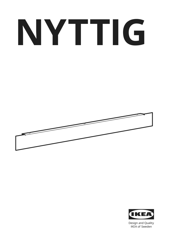 Assembly instructions for IKEA Nyttig filler piece for wall oven micro | Page 1 - IKEA SEKTION / MAXIMERA hi cb f micro w 3 drawers/2 doors 094.600.83