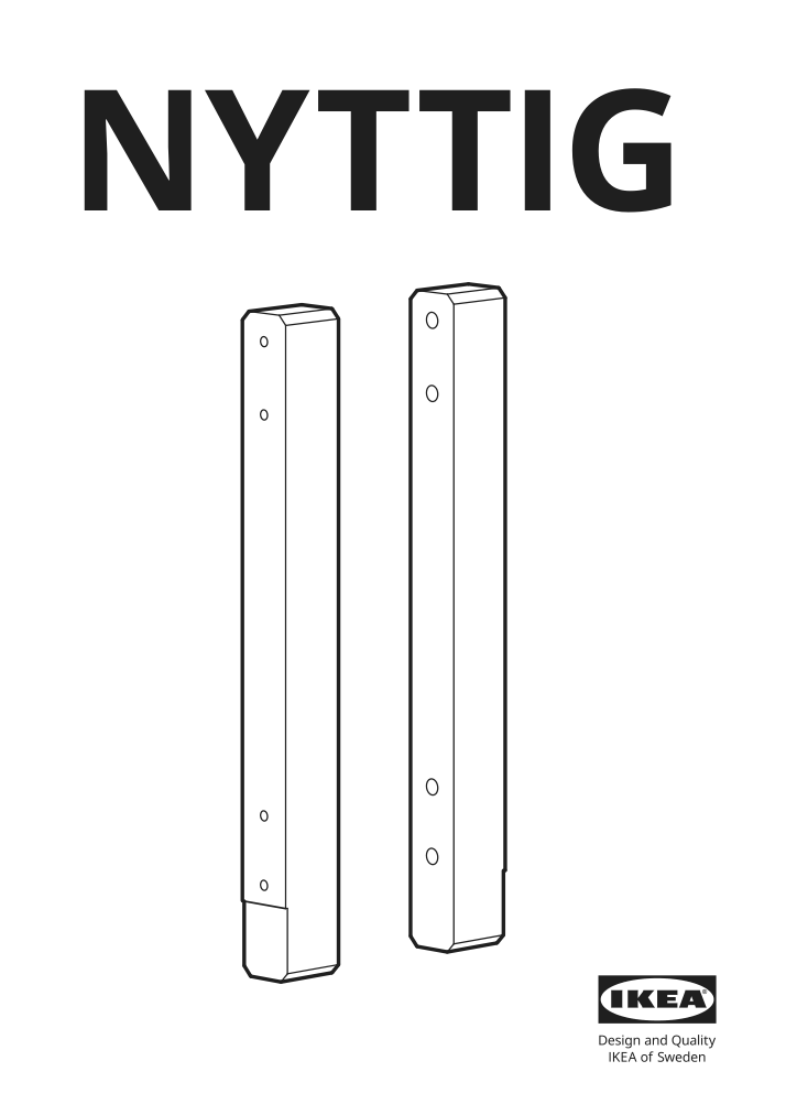 Assembly instructions for IKEA Nyttig support bracket for micro trim kit | Page 1 - IKEA SEKTION high cab f mic/ov+drw/dr w push-op 093.946.15