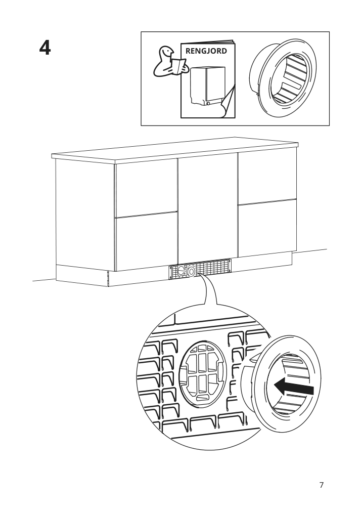 Assembly instructions for IKEA Nyttig ventilated plinth stainless steel | Page 7 - IKEA NYTTIG ventilated plinth 204.997.29