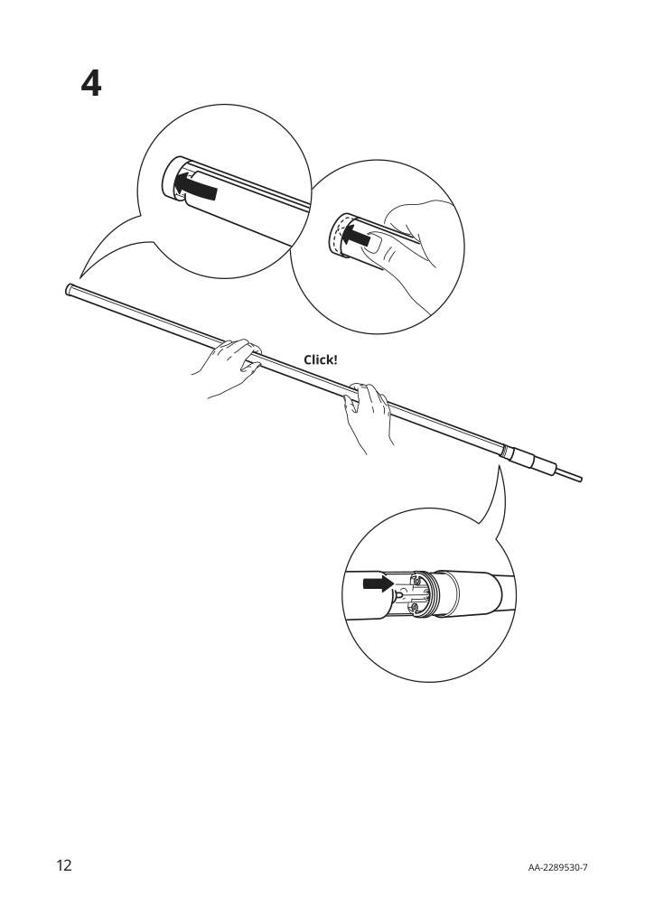 Assembly instructions for IKEA Obegraensad led floor lamp black | Page 12 - IKEA OBEGRÄNSAD LED floor lamp 405.262.46