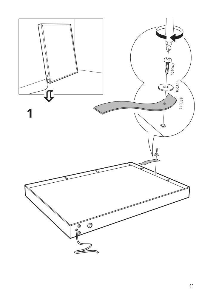 Assembly instructions for IKEA Obegraensad led wall lamp black | Page 11 - IKEA OBEGRÄNSAD LED wall lamp 005.262.48