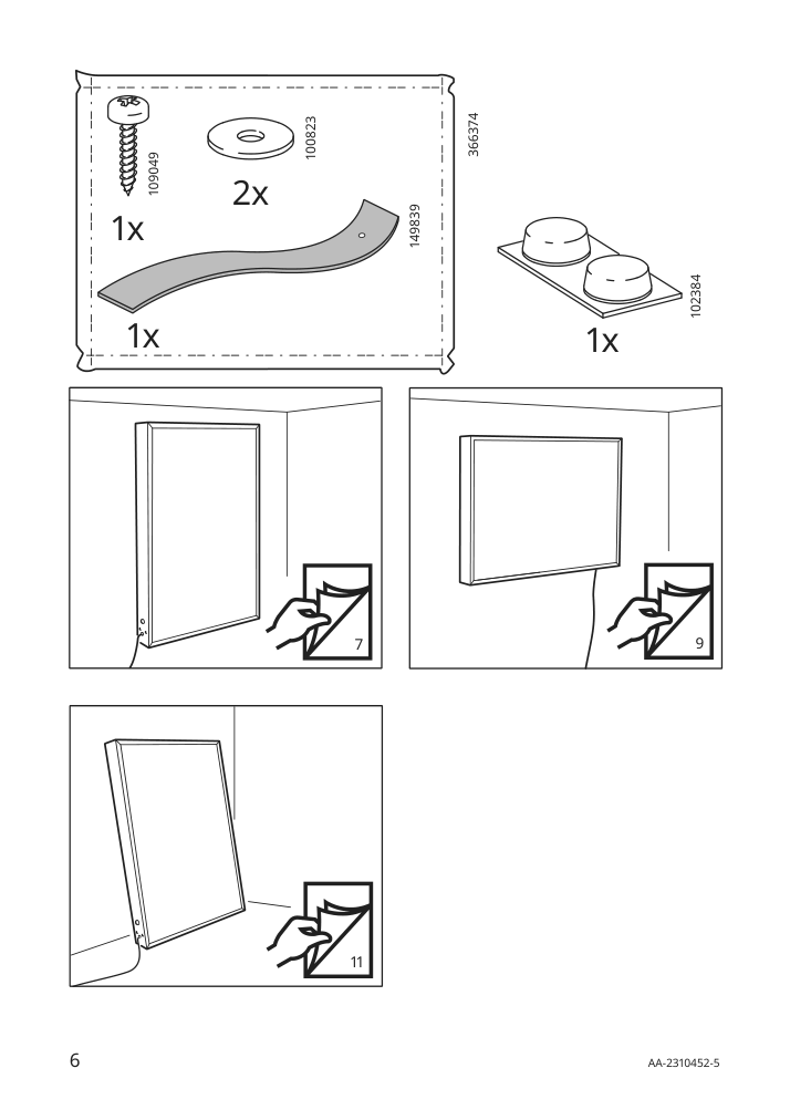 Assembly instructions for IKEA Obegraensad led wall lamp black | Page 6 - IKEA OBEGRÄNSAD LED wall lamp 005.262.48