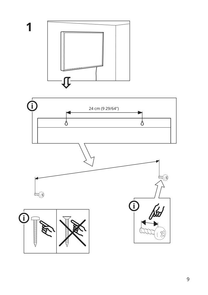 Assembly instructions for IKEA Obegraensad led wall lamp black | Page 9 - IKEA OBEGRÄNSAD LED wall lamp 005.262.48