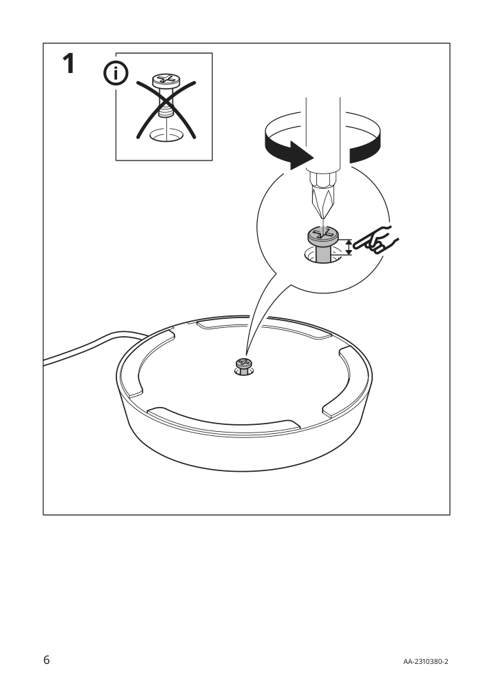 Assembly instructions for IKEA Obegraensad led work lamp dimmable black | Page 6 - IKEA OBEGRÄNSAD LED work lamp 705.262.64