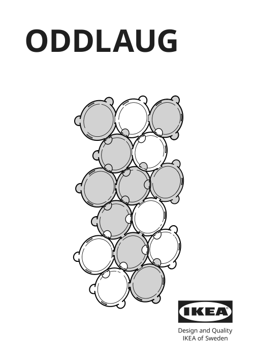 Assembly instructions for IKEA Oddlaug sound absorbing panel gray | Page 1 - IKEA ODDLAUG sound absorbing panel 004.273.66