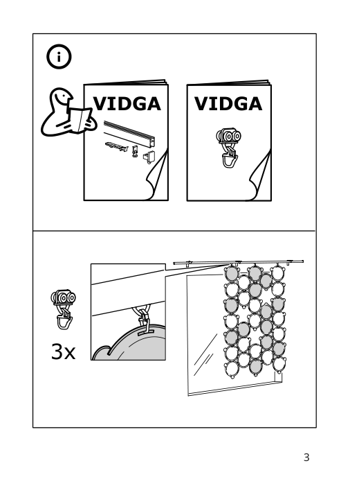 Assembly instructions for IKEA Oddlaug sound absorbing panel gray | Page 3 - IKEA ODDLAUG sound absorbing panel 004.273.66