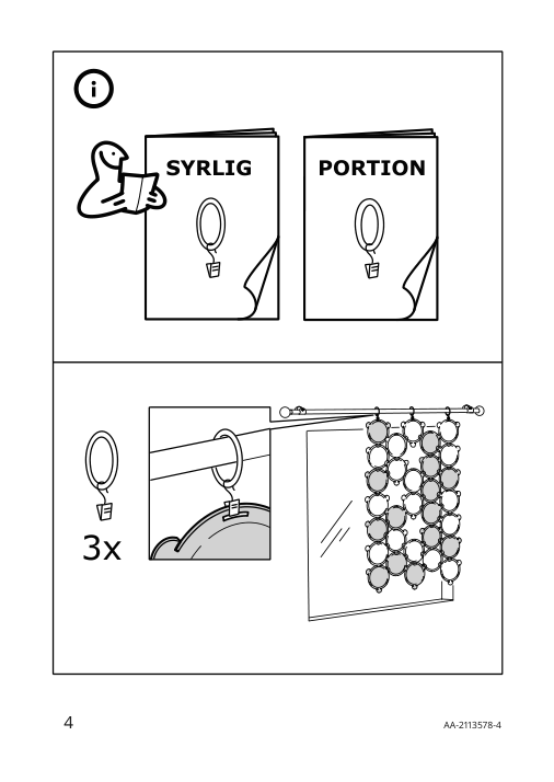 Assembly instructions for IKEA Oddlaug sound absorbing panel gray | Page 4 - IKEA ODDLAUG sound absorbing panel 004.273.66