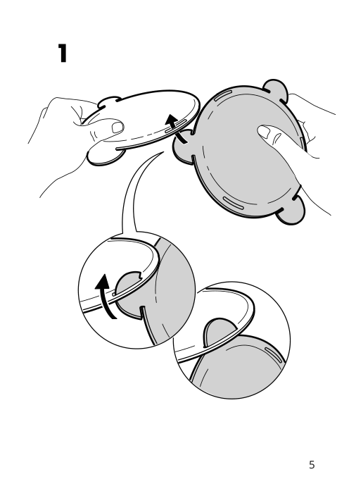 Assembly instructions for IKEA Oddlaug sound absorbing panel gray | Page 5 - IKEA ODDLAUG sound absorbing panel 004.273.66