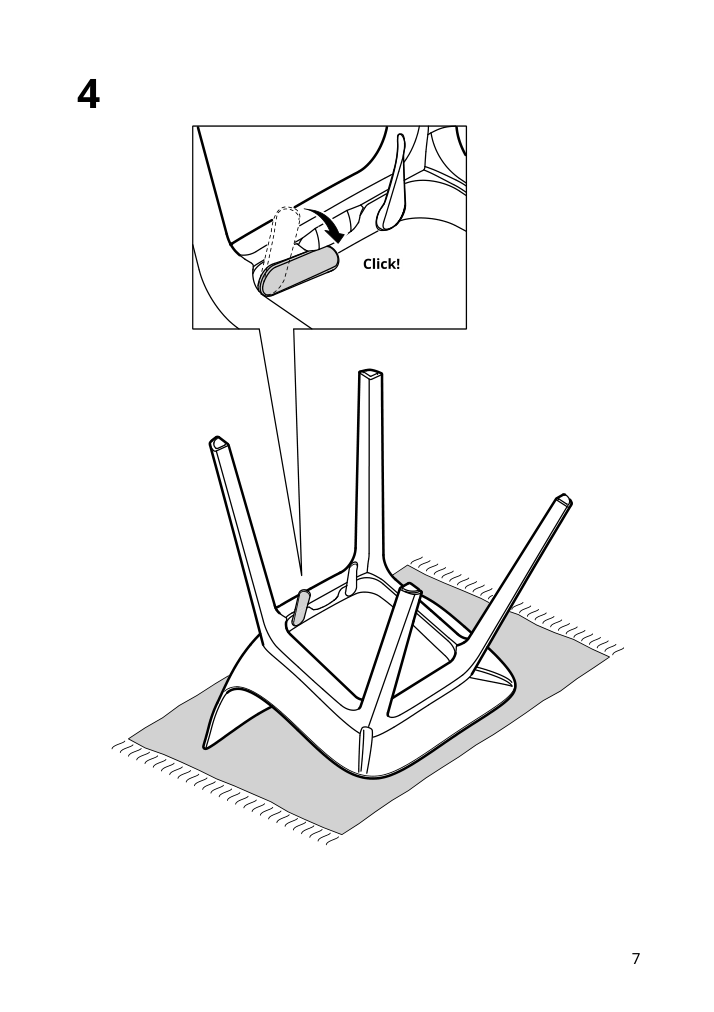 Assembly instructions for IKEA Odger chair red | Page 7 - IKEA NORDEN / ODGER table and 2 chairs 494.407.43