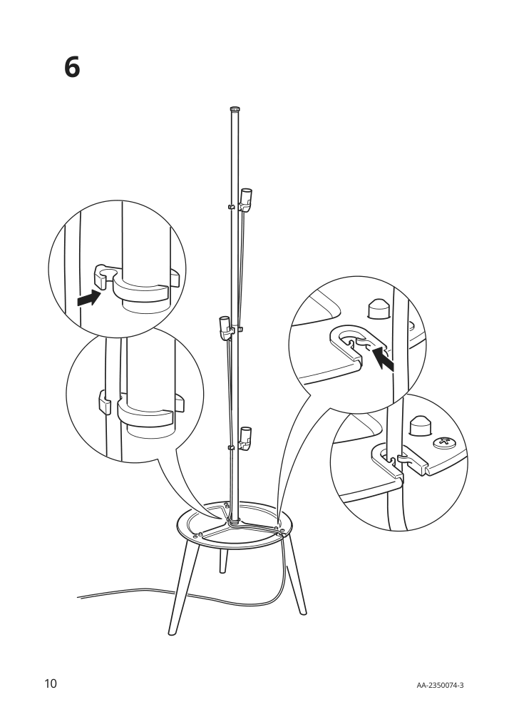 Assembly instructions for IKEA Oekensand floor lamp beech white | Page 10 - IKEA ÖKENSAND floor lamp 005.415.26