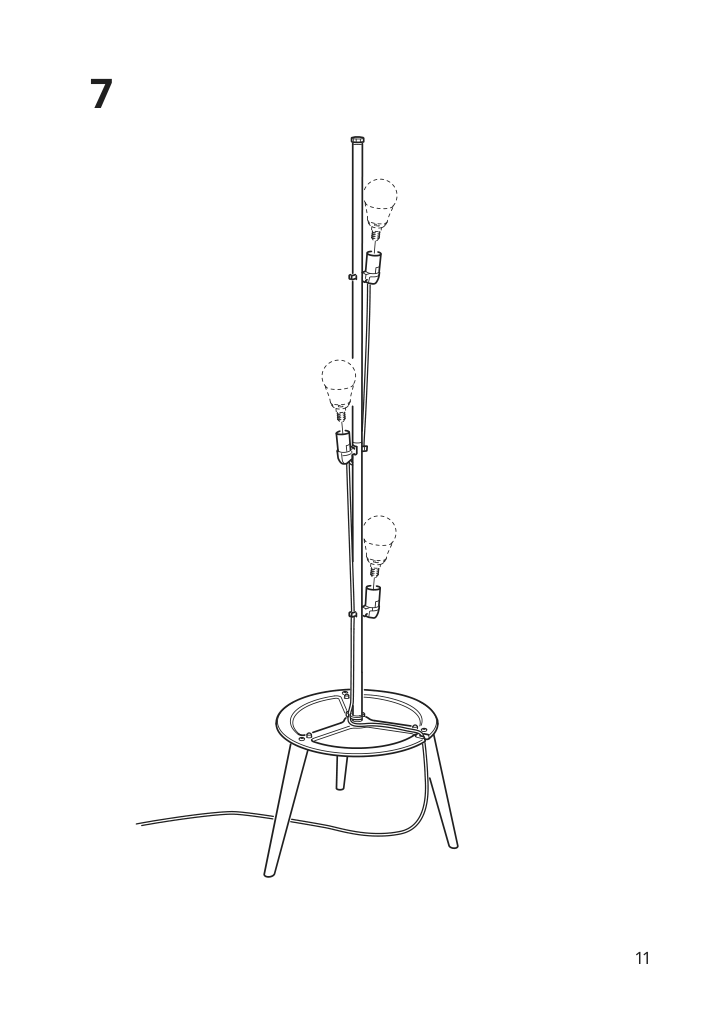 Assembly instructions for IKEA Oekensand floor lamp beech white | Page 11 - IKEA ÖKENSAND floor lamp 005.415.26