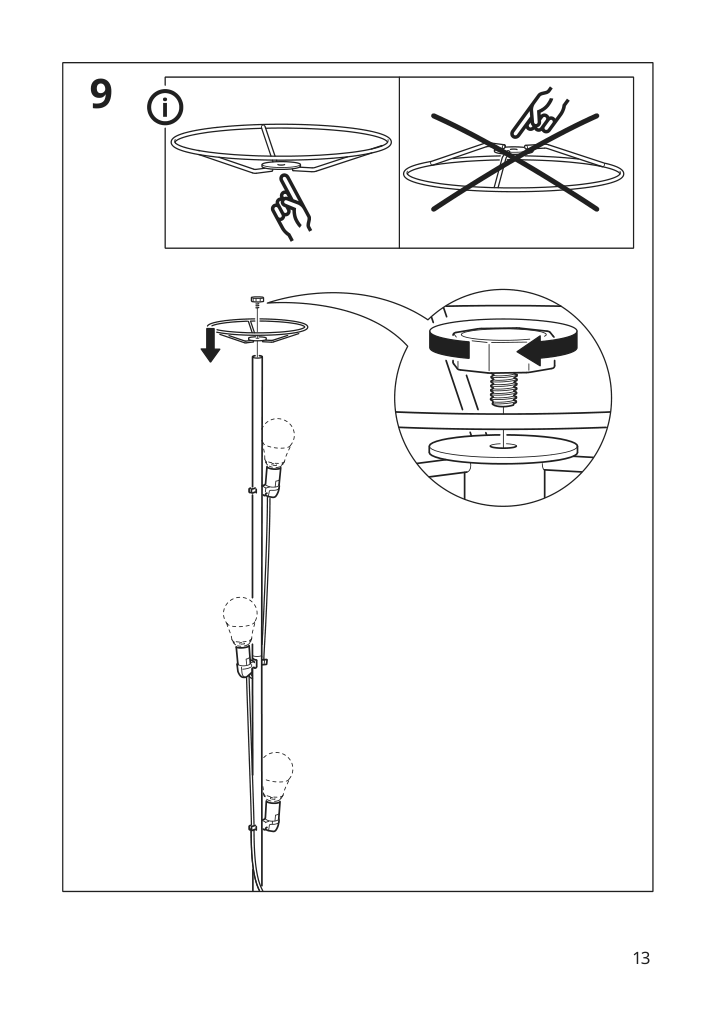 Assembly instructions for IKEA Oekensand floor lamp beech white | Page 13 - IKEA ÖKENSAND floor lamp 005.415.26