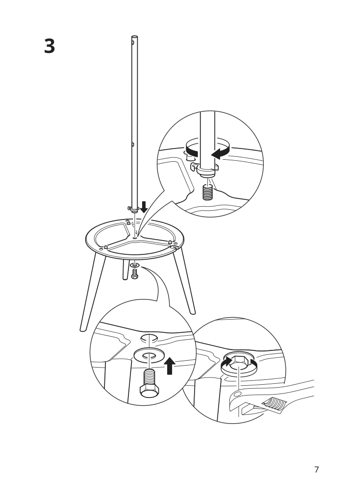 Assembly instructions for IKEA Oekensand floor lamp beech white | Page 7 - IKEA ÖKENSAND floor lamp 005.415.26