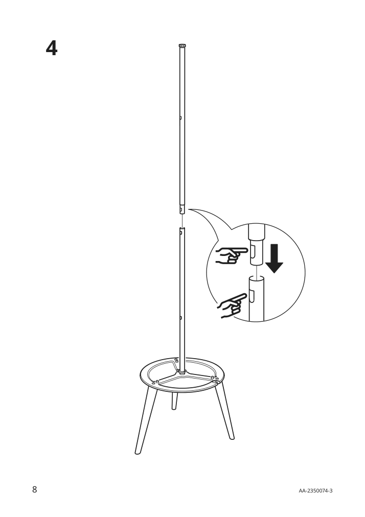 Assembly instructions for IKEA Oekensand floor lamp beech white | Page 8 - IKEA ÖKENSAND floor lamp 005.415.26